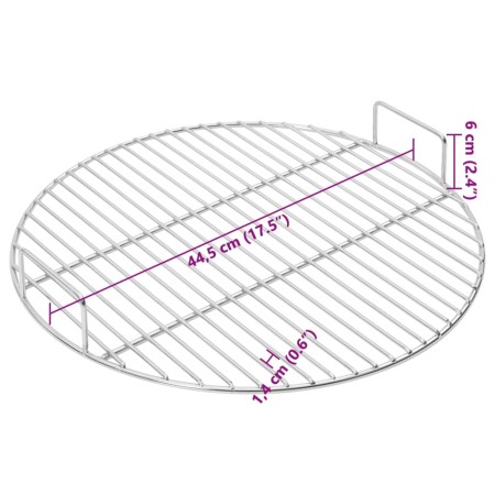 Griglia con Maniglie Rotonda Ø44,5 cm in Acciaio Inox 304