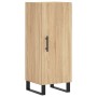 Credenza Rovere Sonoma 34,5x34x180 cm in Legno Multistrato