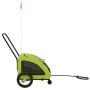Rimorchio da Bici per Animali Verde Oxford e Ferro