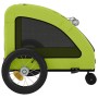 Rimorchio da Bici per Animali Verde Oxford e Ferro