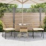 Sedie da Giardino 2pz con Cuscini Marrone in Polyrattan