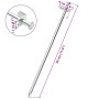 Picchetti per Tenda 24 pz 30 cm 8 mm in Acciaio Zincato