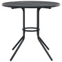 Set Sedie Giardino Impilabili 5pz Antracite Acciaio Verniciato