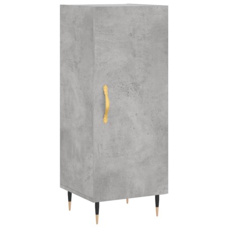 Credenza Grigio Cemento 34,5x34x180 cm in Legno Multistrato