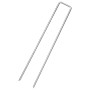 Picchetti da Terra a Forma di U 25 pz 20x3,5 cm Acciaio Zincato