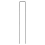 Picchetti da Terra a Forma di U 25 pz 20x3,5 cm Acciaio Zincato