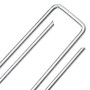 Picchetti da Terra a Forma di U 25 pz 20x3,5 cm Acciaio Zincato