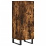 Credenza Rovere Fumo 34,5x34x180 cm in Legno Multistrato