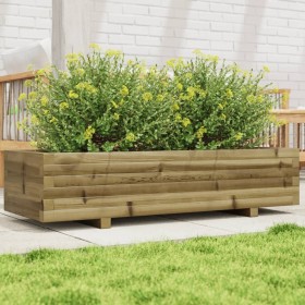 Fioriera da Giardino 110x40x26,5 cm in Legno di Pino Impregnato