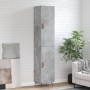 Credenza Grigio Cemento 34,5x34x180 cm in Legno Multistrato