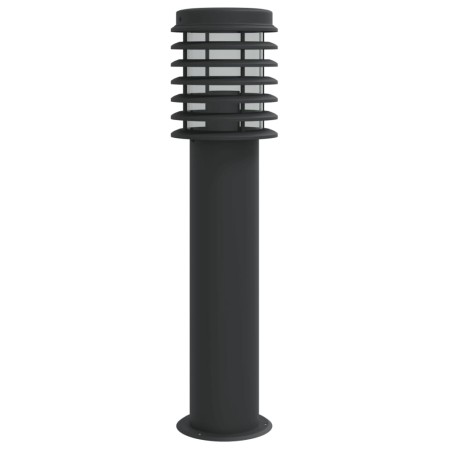 Lampada da Terra per Esterni Nera 60 cm in Acciaio Inox