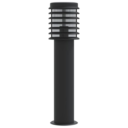 Lampada da Terra per Esterni Nera 60 cm in Acciaio Inox