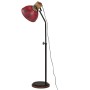 Lampada da Terra 25 W Rosso Anticato 30x30x100-150 cm E27