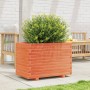 Fioriera Giardino Marrone Cera 70x40x49,5cm Legno Massello Pino