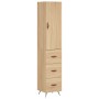 Credenza Rovere Sonoma 34,5x34x180 cm in Legno Multistrato