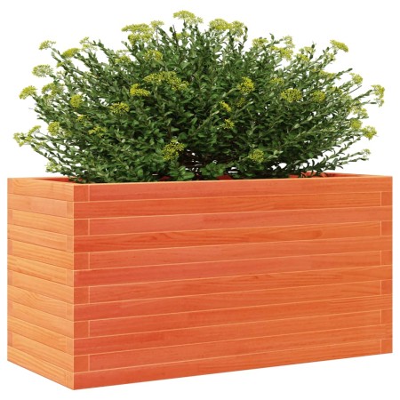 Fioriera Giardino Marrone Cera 90x40x46 cm Legno Massello Pino