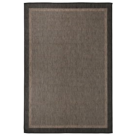 Tappeto da Esterni a Tessitura Piatta 160x230 cm Marrone Scuro