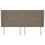 Testiera ad Orecchio Tortora 183x23x118/128 cm in Tessuto