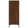 Credenza Rovere Marrone 34,5x34x180 cm in Legno Multistrato