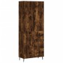 Credenza Rovere Fumo 69,5x34x180 cm in Legno Multistrato