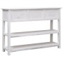 Credenza Stile Antico Bianca 115x30x76 cm in Legno
