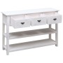 Credenza Stile Antico Bianca 115x30x76 cm in Legno