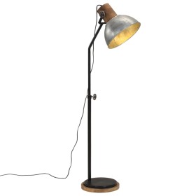 Lampada da Terra 25 W Argento Vintage 30x30x100-150 cm E27