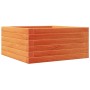 Fioriera Giardino Marrone Cera 50x50x23 cm Legno Massello Pino