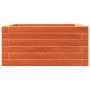 Fioriera Giardino Marrone Cera 50x50x23 cm Legno Massello Pino