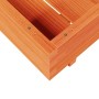 Fioriera Giardino Marrone Cera 80x80x26,5cm Legno Massello Pino