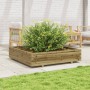 Fioriera da Giardino 110x110x26,5cm in Legno di Pino Impregnato