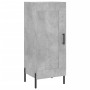 Credenza Grigio Cemento 34,5x34x180 cm in Legno Multistrato
