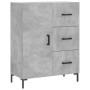 Credenza Grigio Cemento 69,5x34x180 cm in Legno Multistrato