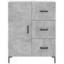 Credenza Grigio Cemento 69,5x34x180 cm in Legno Multistrato