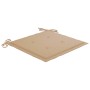 Sedie da Giardino con Cuscini Beige 3pz Legno Massello di Teak