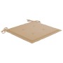 Sedie da Giardino con Cuscini Beige 8pz Legno Massello di Teak