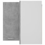 Pensile Angolare Grigio Cemento 57x57x60cm in Legno Multistrato