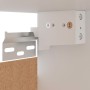 Pensile Angolare Grigio Cemento 57x57x60cm in Legno Multistrato