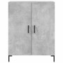 Credenza Grigio Cemento 69,5x34x180 cm in Legno Multistrato