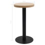 Tavolo da Bistrot Marrone Chiaro 40 cm in MDF