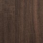 Scaffale Angolare Rovere Marrone 33x33x132 cm Legno Multistrato