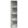 Armadio Angolare Grigio Cemento 33x33x132 cm in Truciolato