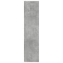 Armadio Angolare Grigio Cemento 33x33x132 cm in Truciolato
