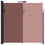 Tenda da Sole Laterale Retrattile Marrone 200x500 cm