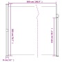 Tenda da Sole Laterale Retrattile Marrone 200x500 cm