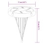 Luci Solari da Terra con Picchetti da Esterno 4pz Bianco Caldo