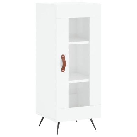 Credenza 34,5x34x180 cm in Legno Multistrato Bianco Lucido