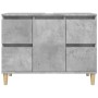 Mobile Lavabo Grigio Cemento 80x33x60 cm in Legno Multistrato