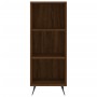 Credenza Rovere Marrone 34,5x34x180 cm in Legno Multistrato