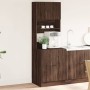 Mobile da Cucina Rovere Marrone 60x50x180 cm Legno Multistrato